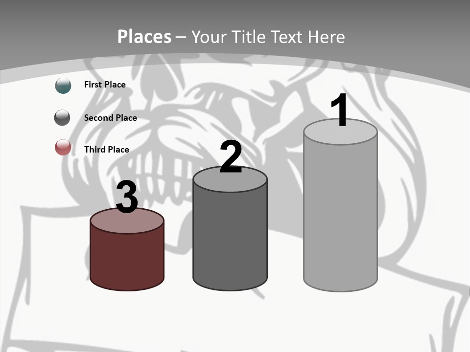 Knight Corpse Symbol PowerPoint Template