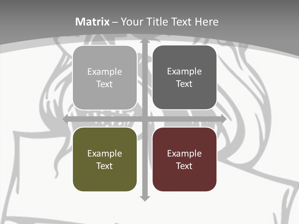 Knight Corpse Symbol PowerPoint Template
