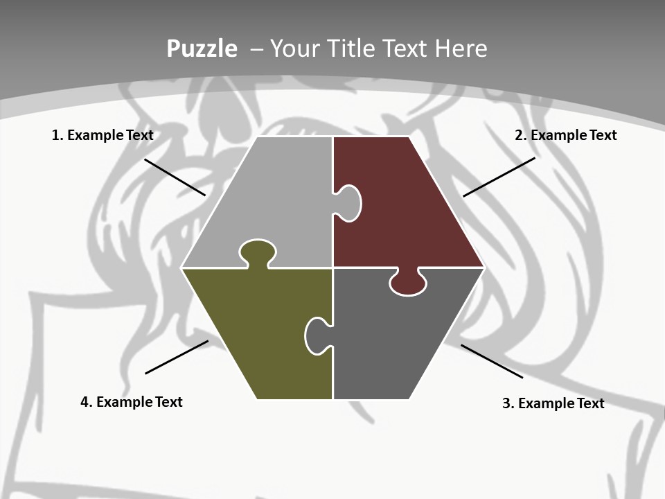 Knight Corpse Symbol PowerPoint Template