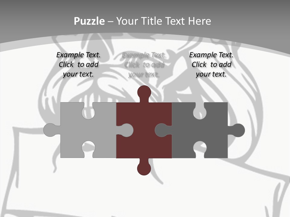 Knight Corpse Symbol PowerPoint Template