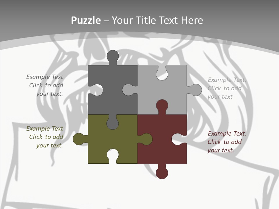 Knight Corpse Symbol PowerPoint Template