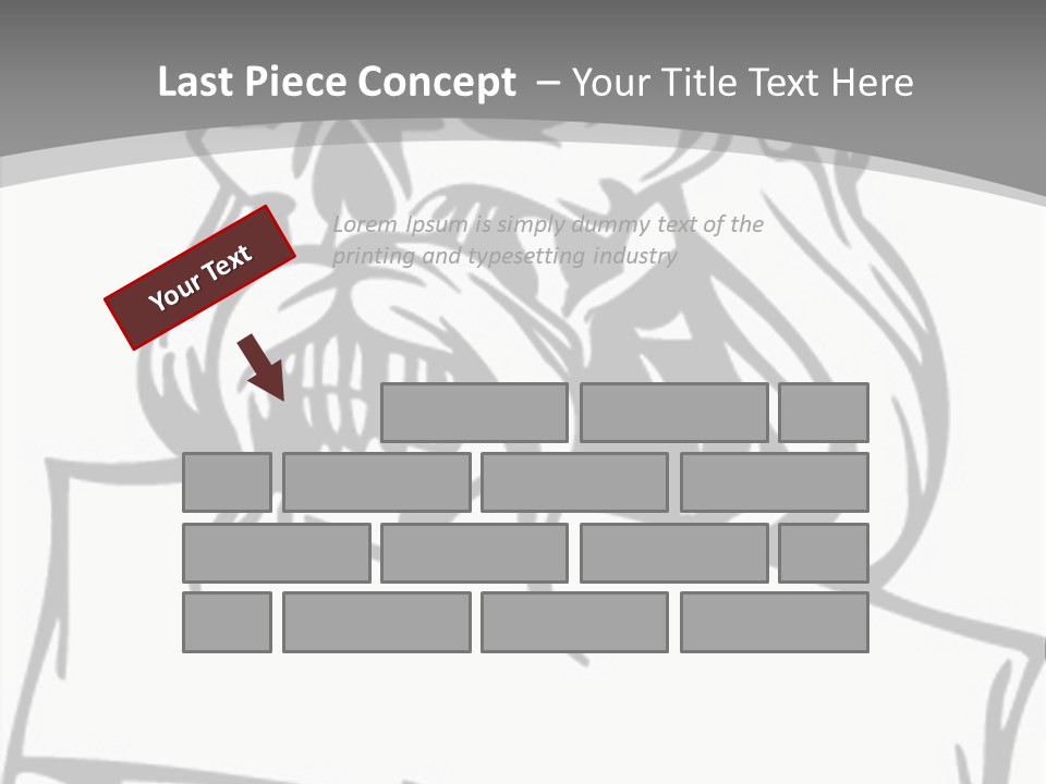 Knight Corpse Symbol PowerPoint Template