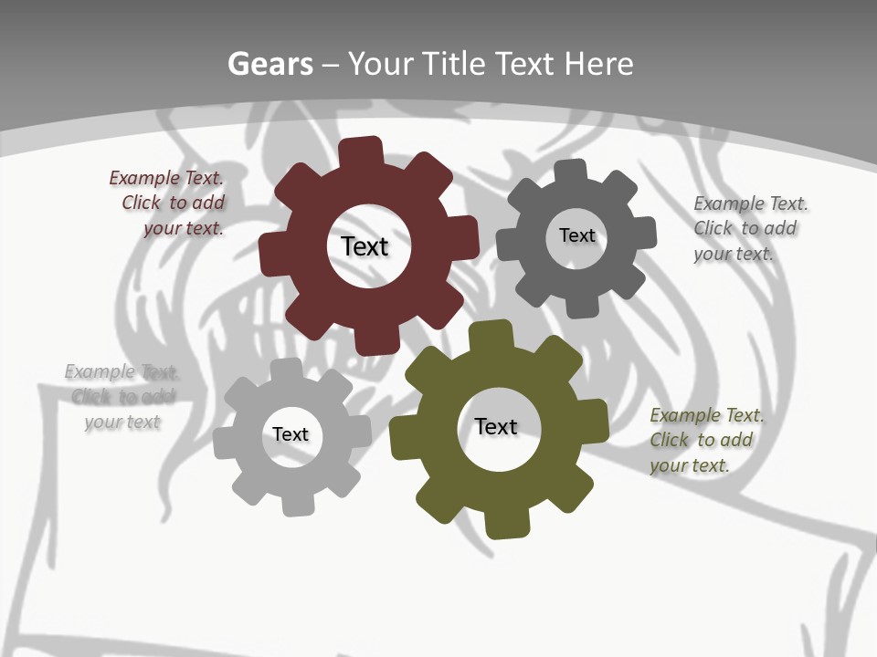 Knight Corpse Symbol PowerPoint Template