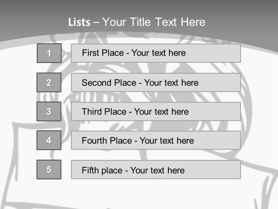 Knight Corpse Symbol PowerPoint Template