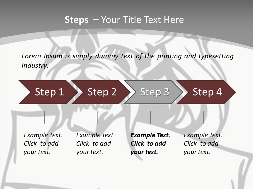 Knight Corpse Symbol PowerPoint Template
