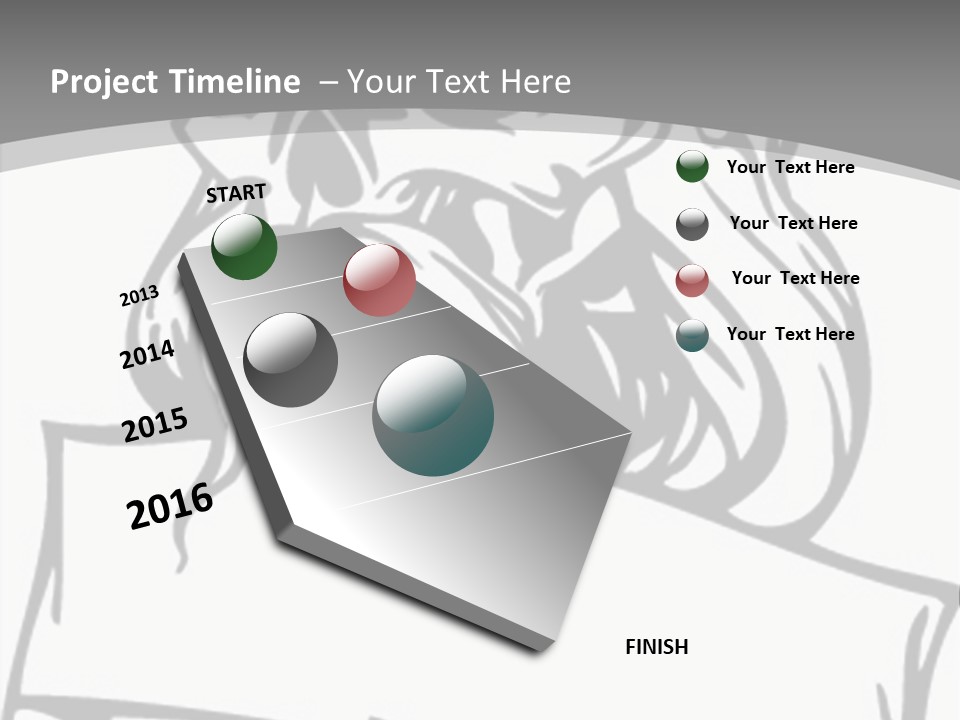 Knight Corpse Symbol PowerPoint Template