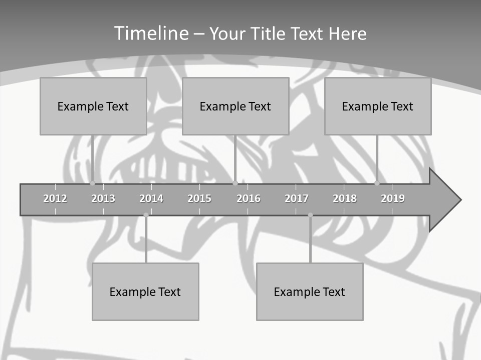 Knight Corpse Symbol PowerPoint Template