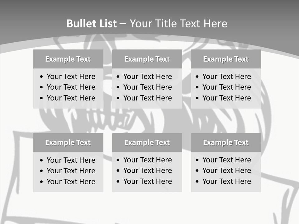 Knight Corpse Symbol PowerPoint Template