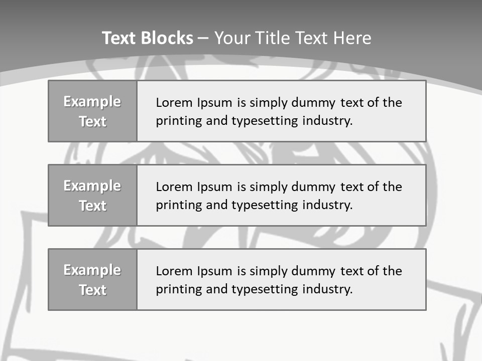 Knight Corpse Symbol PowerPoint Template