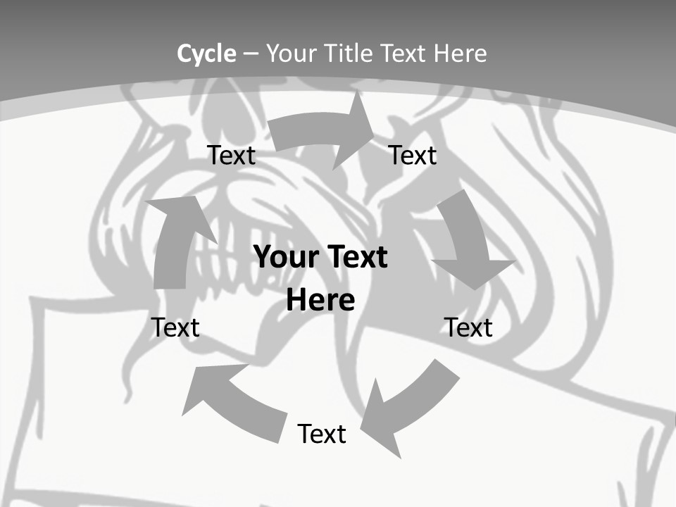 Knight Corpse Symbol PowerPoint Template
