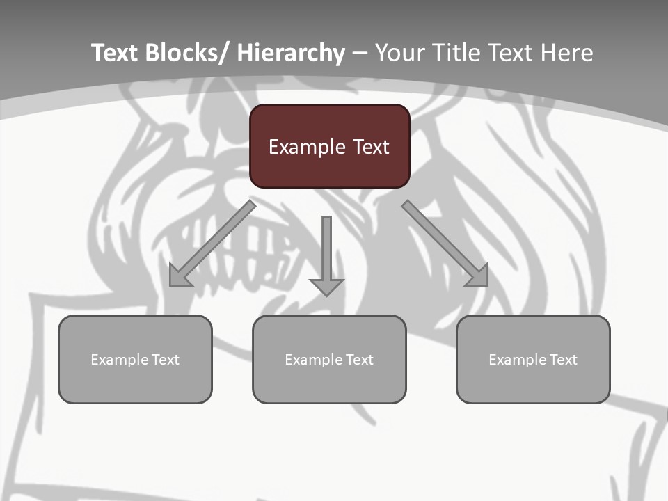 Knight Corpse Symbol PowerPoint Template