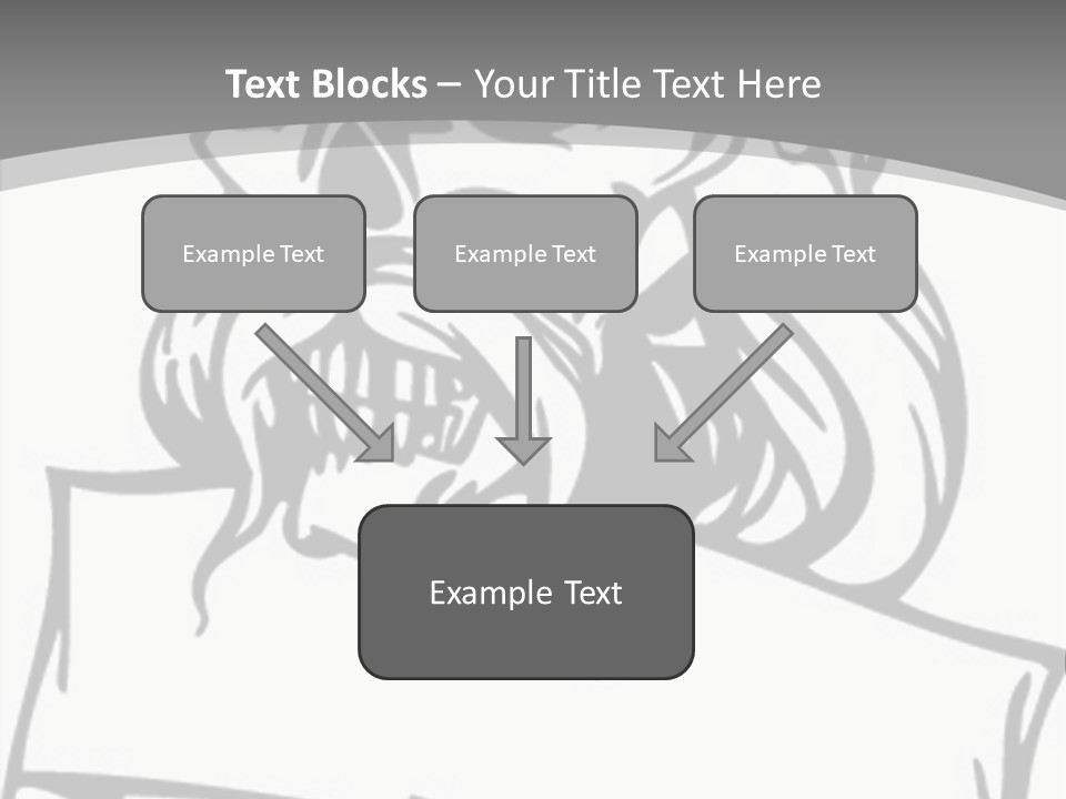 Knight Corpse Symbol PowerPoint Template