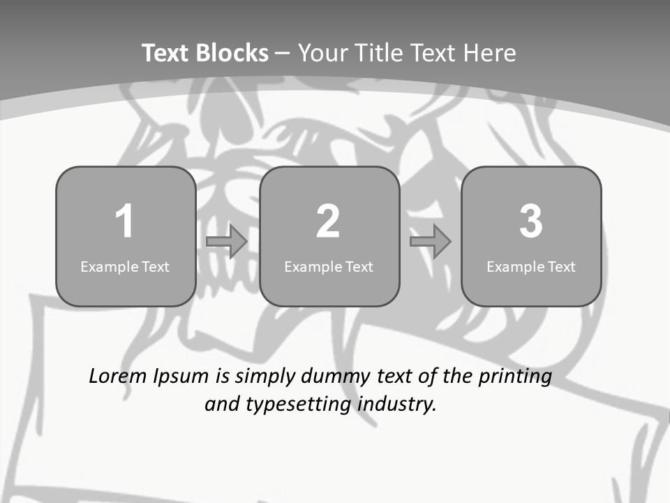 Knight Corpse Symbol PowerPoint Template