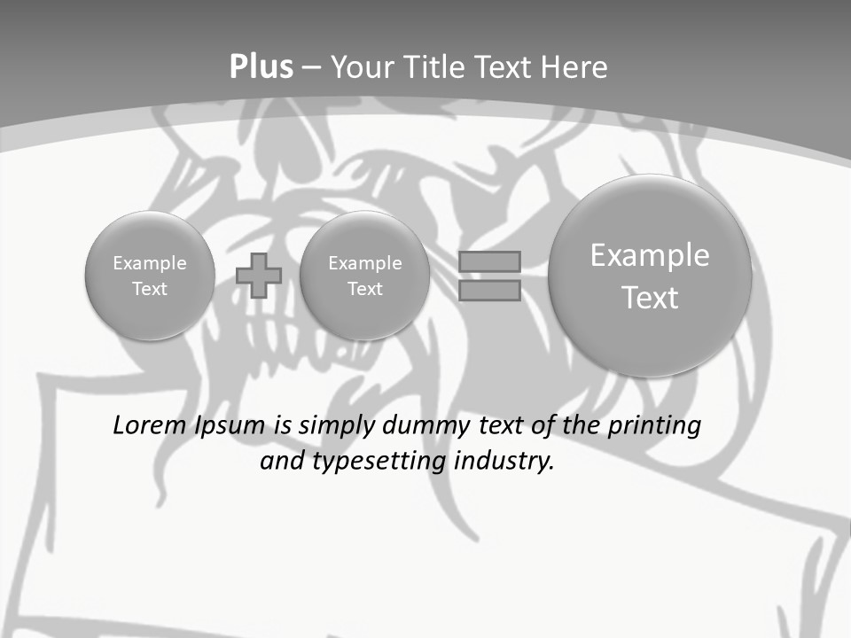 Knight Corpse Symbol PowerPoint Template
