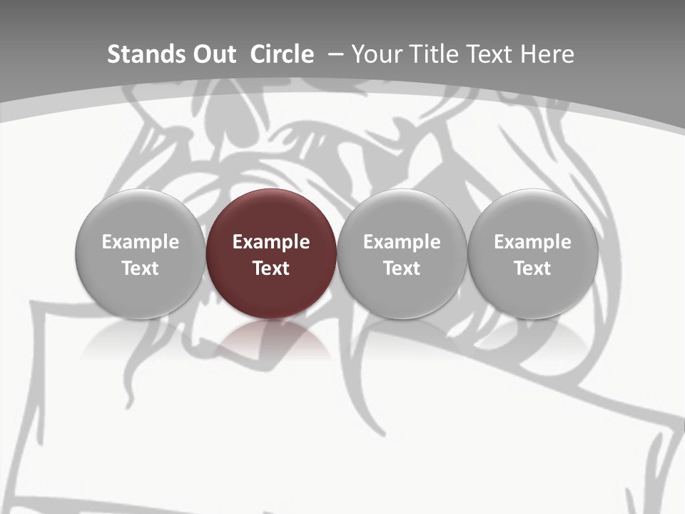 Knight Corpse Symbol PowerPoint Template