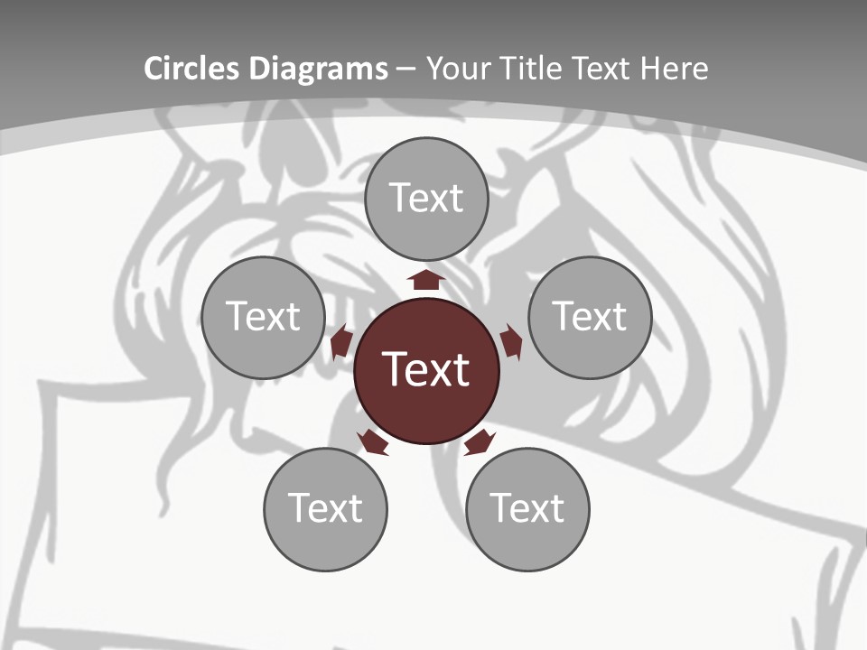 Knight Corpse Symbol PowerPoint Template