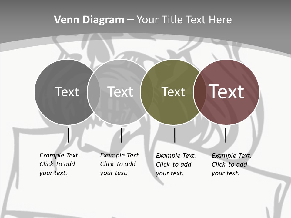 Knight Corpse Symbol PowerPoint Template