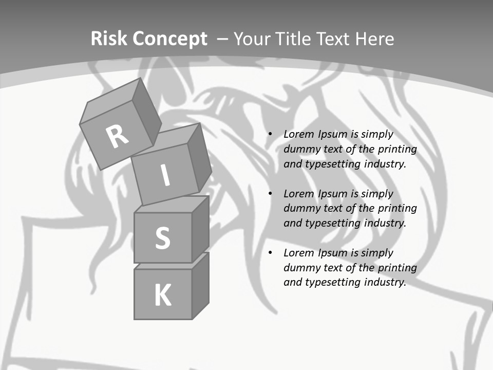 Knight Corpse Symbol PowerPoint Template