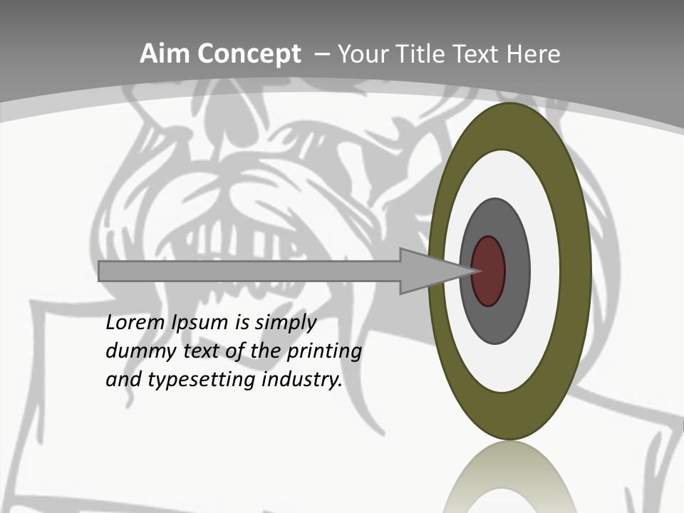 Knight Corpse Symbol PowerPoint Template