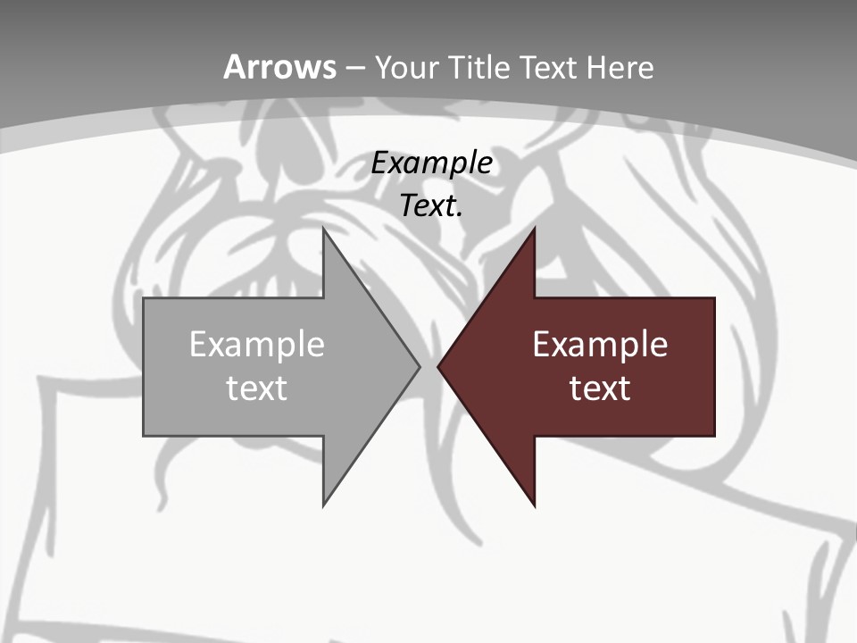 Knight Corpse Symbol PowerPoint Template