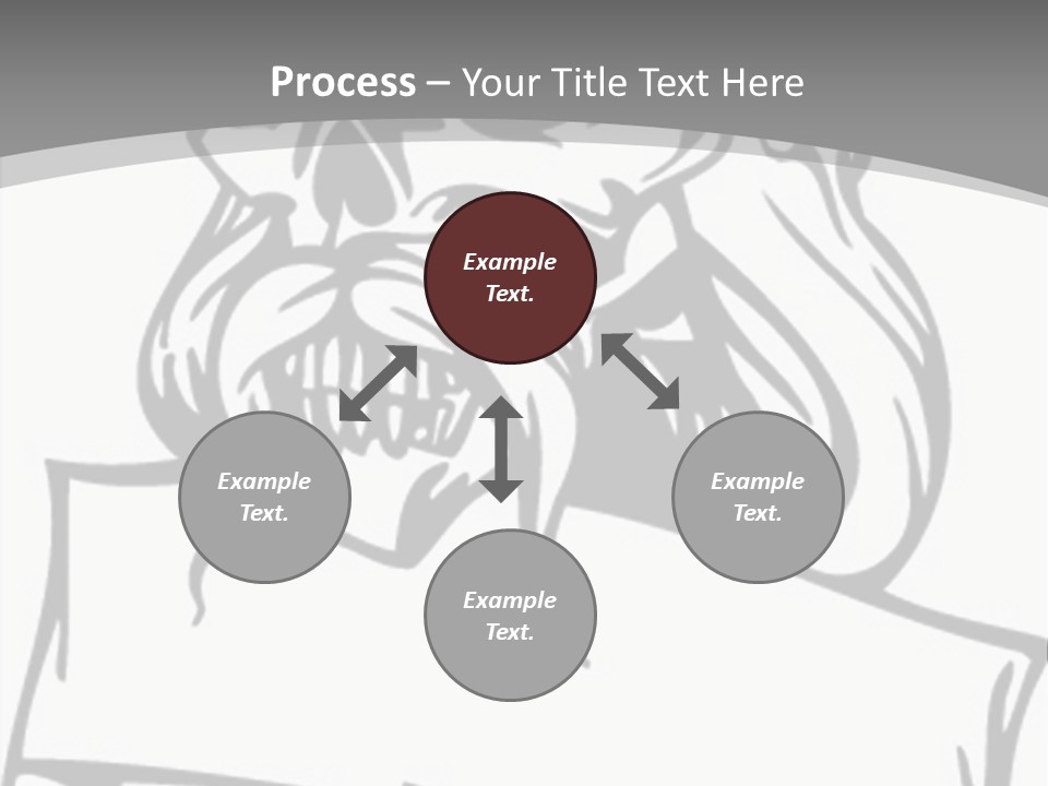 Knight Corpse Symbol PowerPoint Template