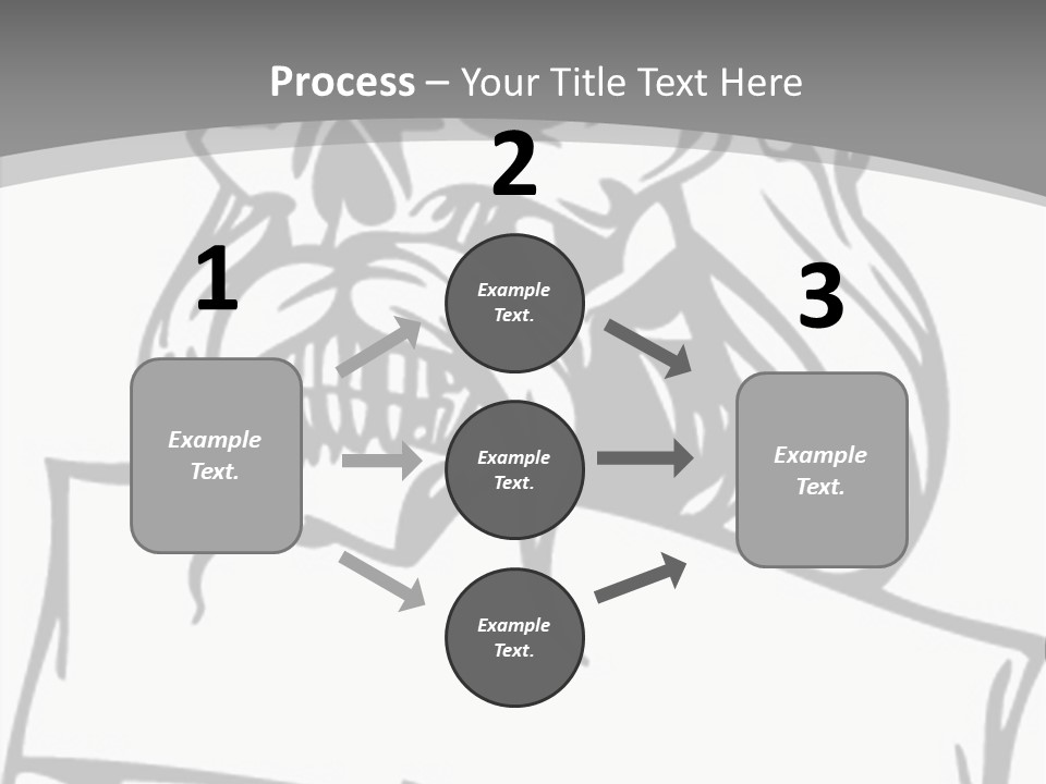 Knight Corpse Symbol PowerPoint Template