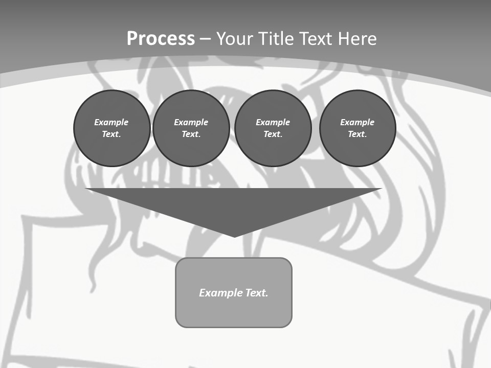 Knight Corpse Symbol PowerPoint Template