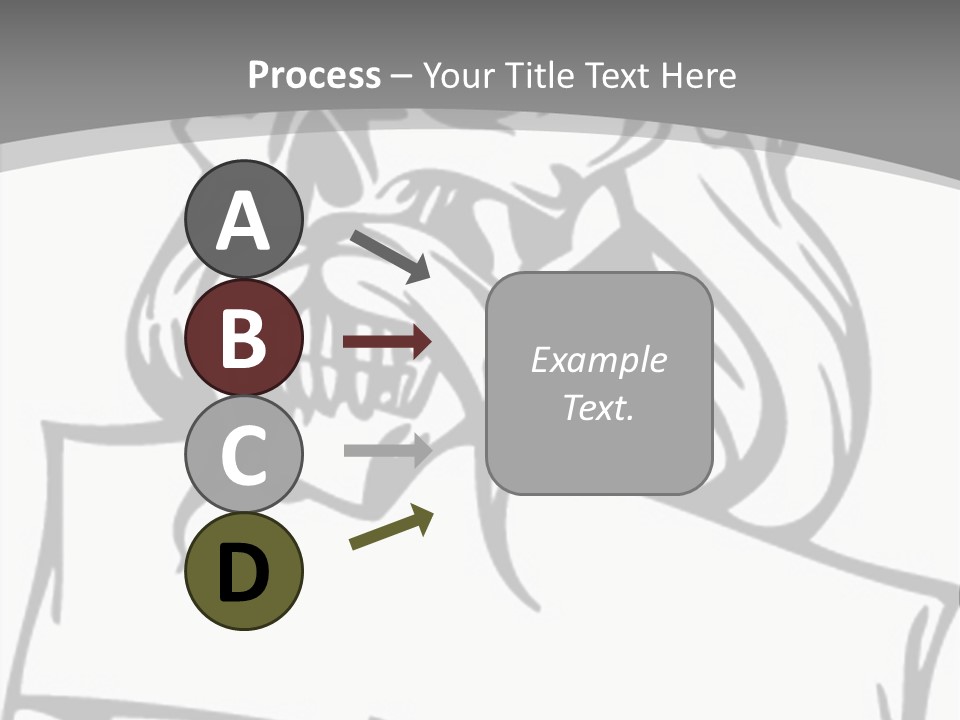 Knight Corpse Symbol PowerPoint Template