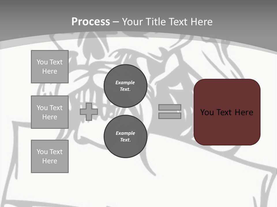 Knight Corpse Symbol PowerPoint Template