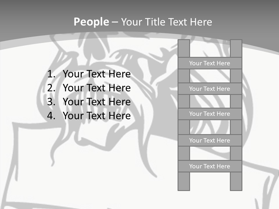 Knight Corpse Symbol PowerPoint Template