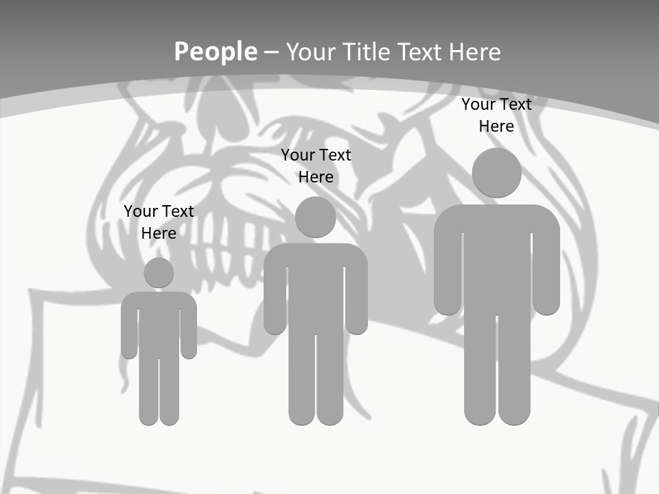 Knight Corpse Symbol PowerPoint Template