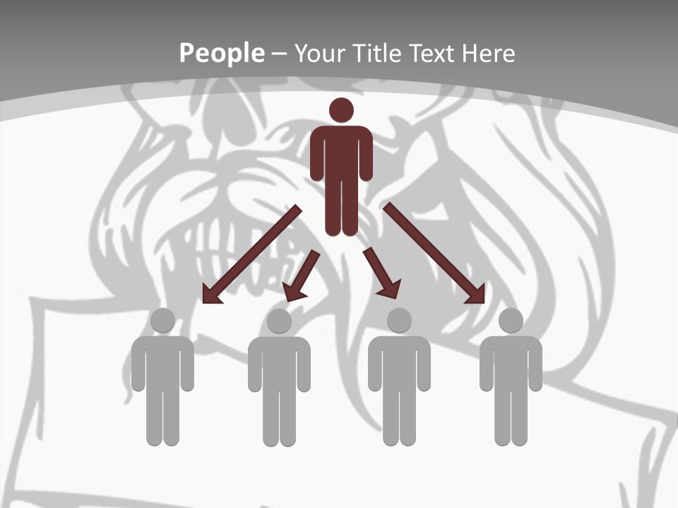 Knight Corpse Symbol PowerPoint Template