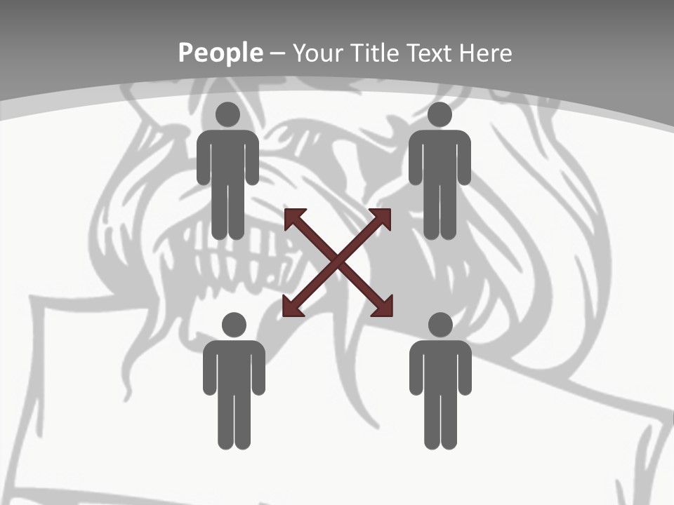 Knight Corpse Symbol PowerPoint Template