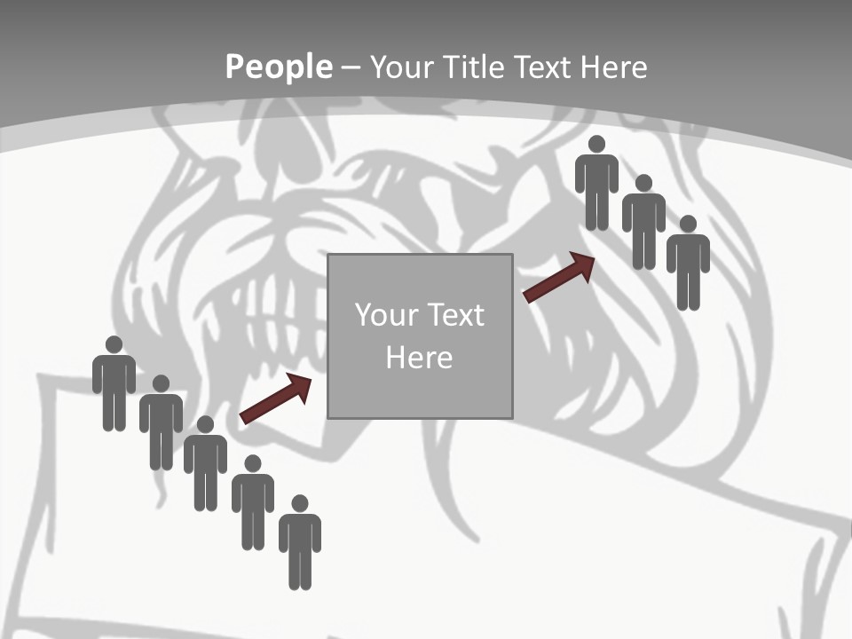 Knight Corpse Symbol PowerPoint Template