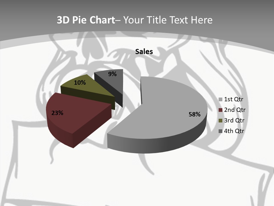 Knight Corpse Symbol PowerPoint Template