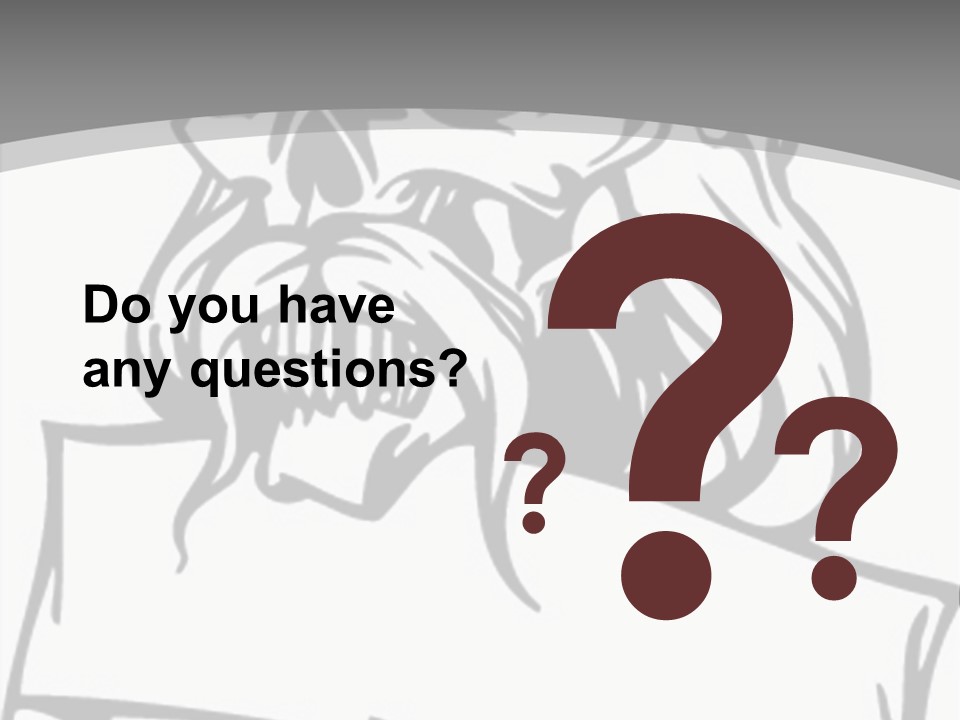 Knight Corpse Symbol PowerPoint Template