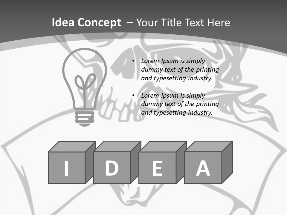 Screenprinting Danger Pirate PowerPoint Template