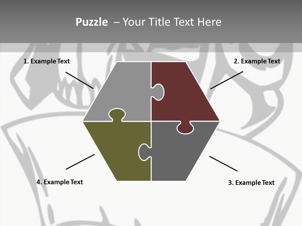 Soldier Vinylready Black And White PowerPoint Template