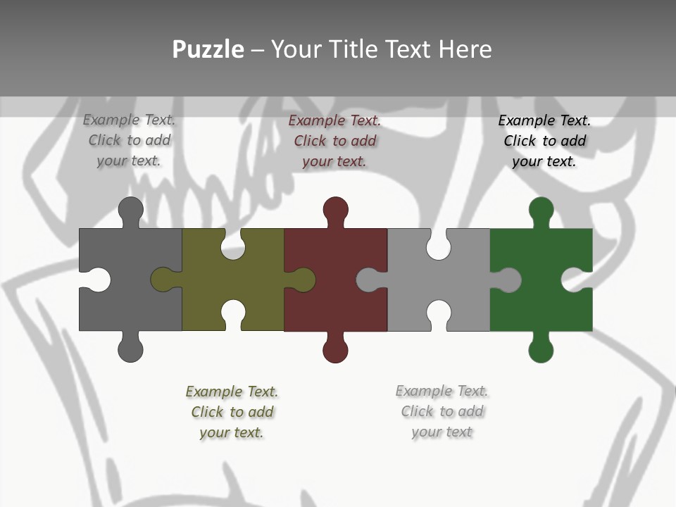 Soldier Vinylready Black And White PowerPoint Template