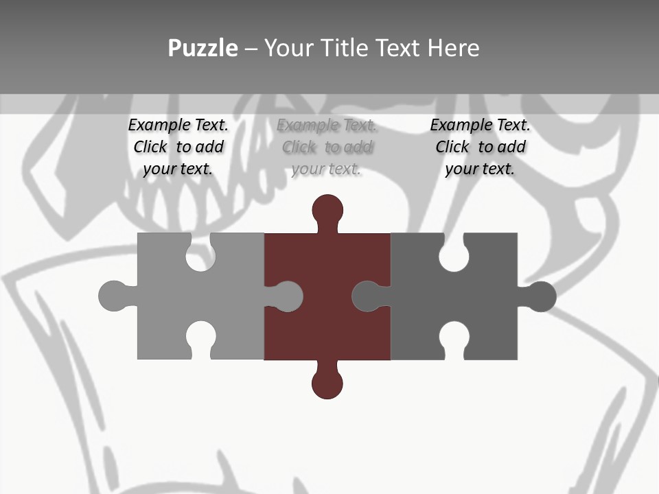 Soldier Vinylready Black And White PowerPoint Template