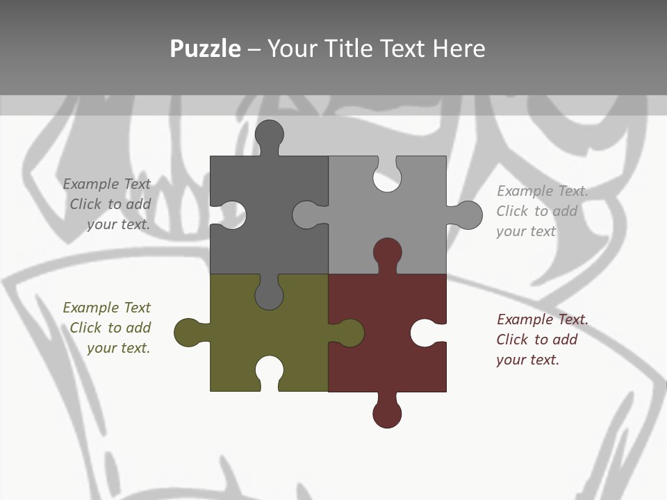 Soldier Vinylready Black And White PowerPoint Template