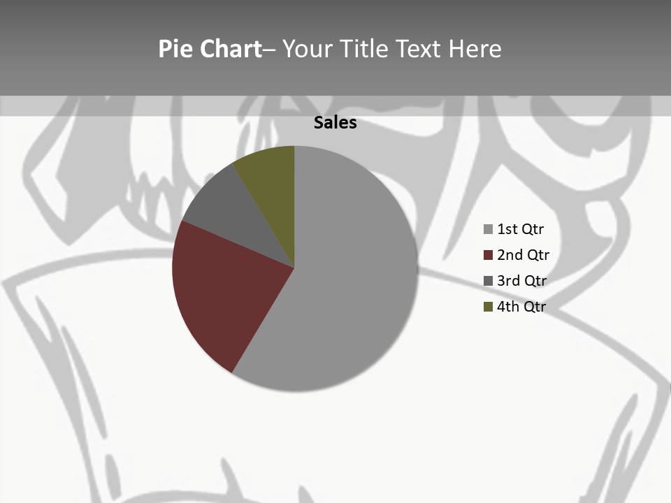 Soldier Vinylready Black And White PowerPoint Template