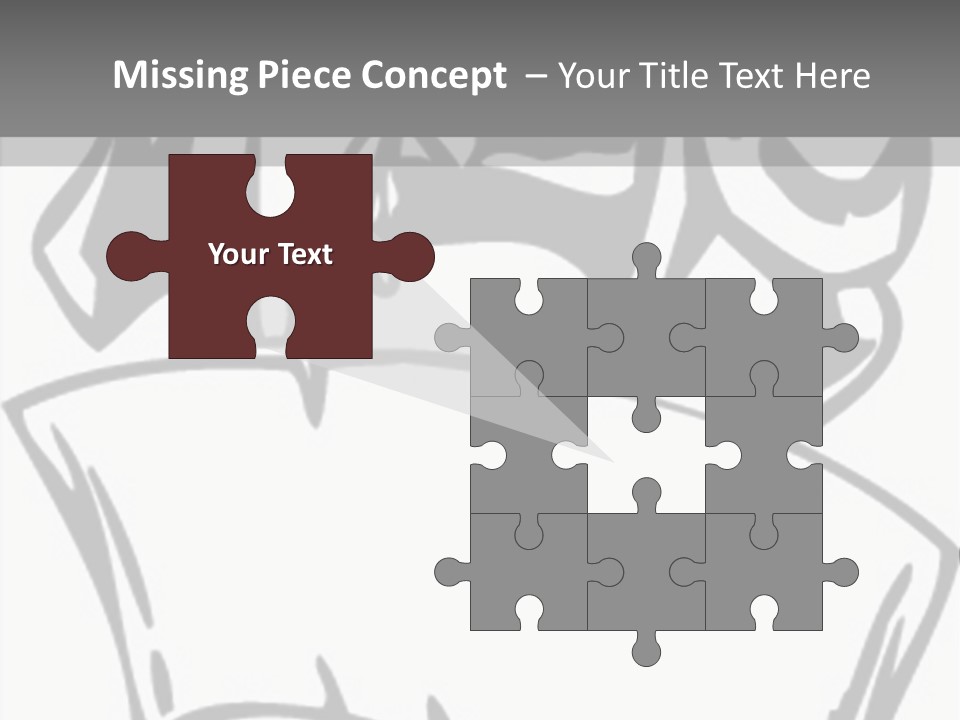 Soldier Vinylready Black And White PowerPoint Template