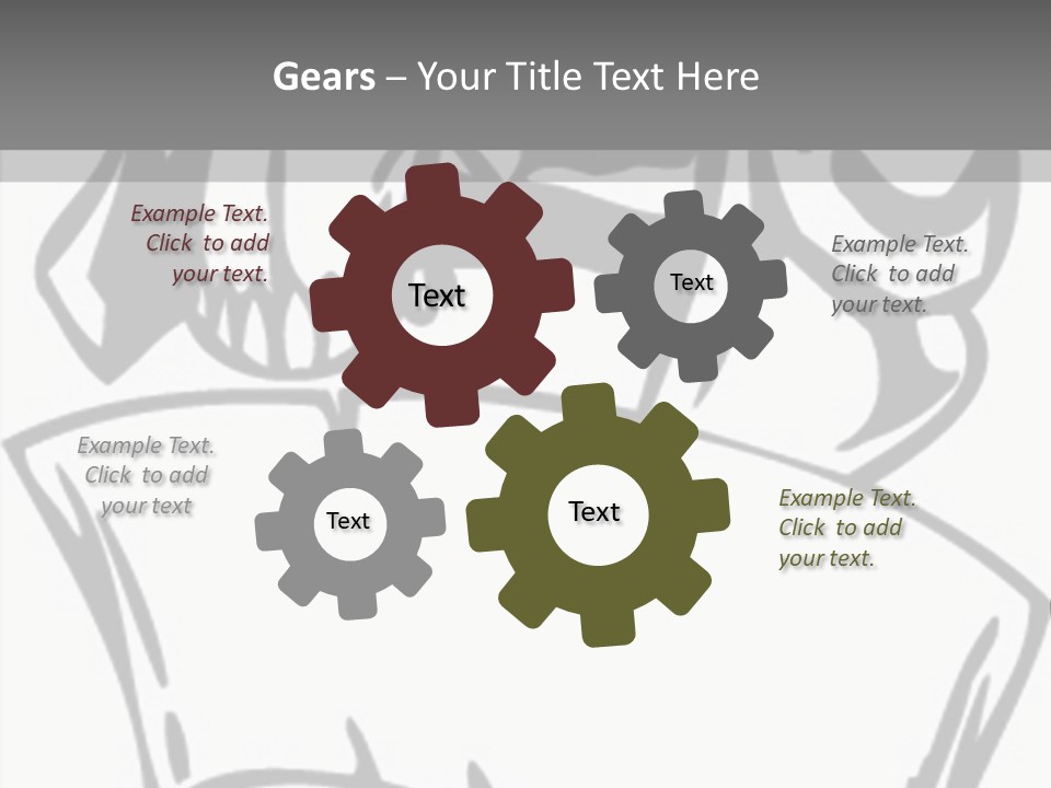 Soldier Vinylready Black And White PowerPoint Template