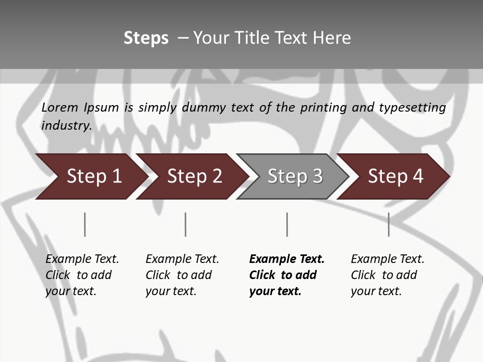 Soldier Vinylready Black And White PowerPoint Template