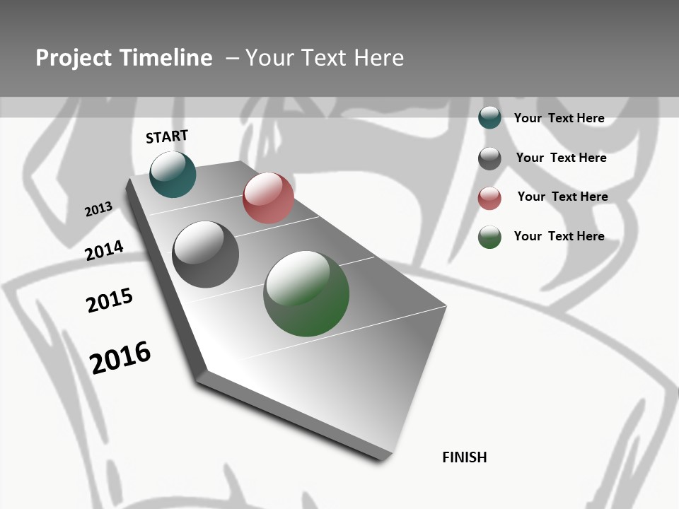 Soldier Vinylready Black And White PowerPoint Template