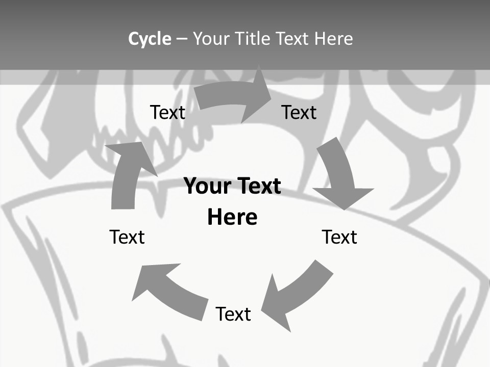 Soldier Vinylready Black And White PowerPoint Template