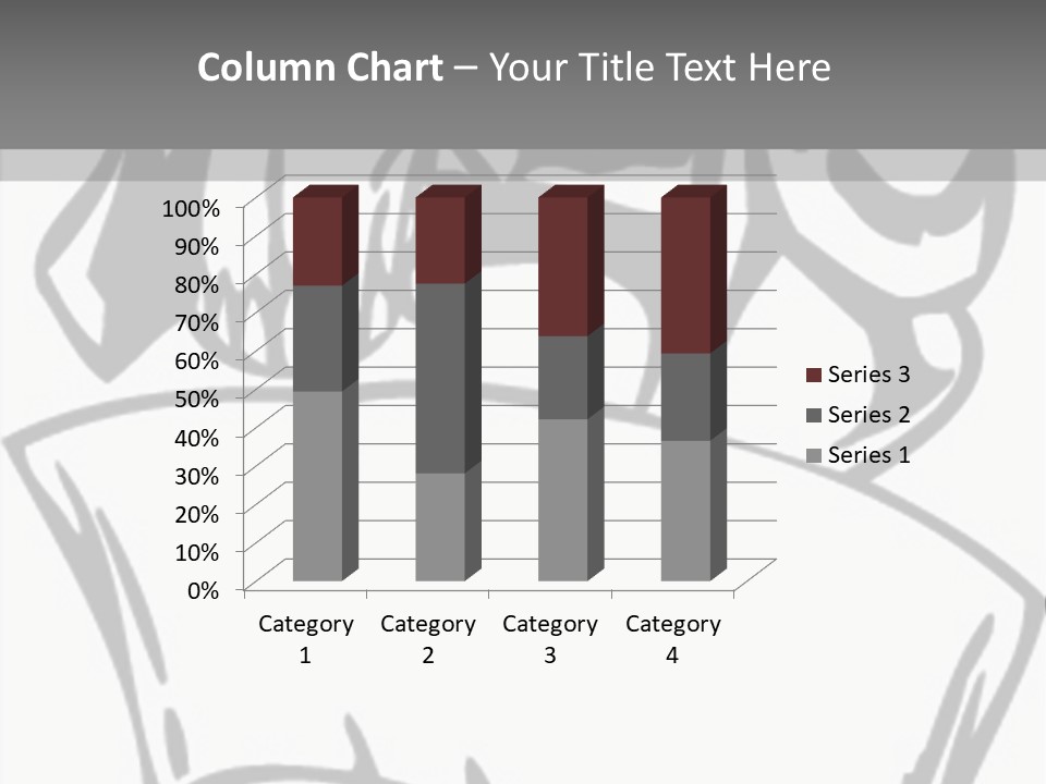 Soldier Vinylready Black And White PowerPoint Template