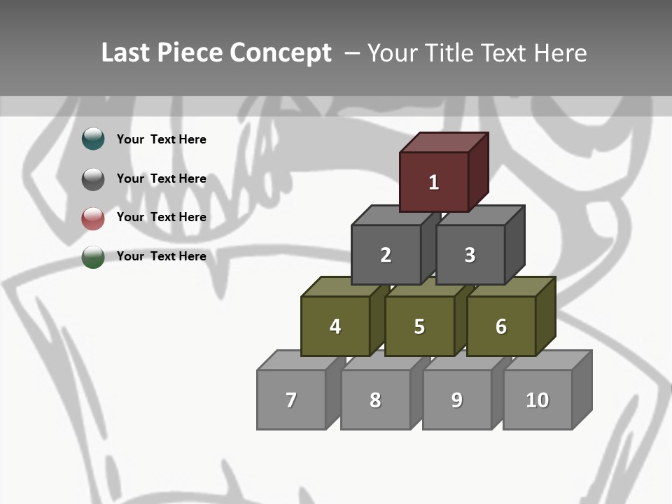 Soldier Vinylready Black And White PowerPoint Template