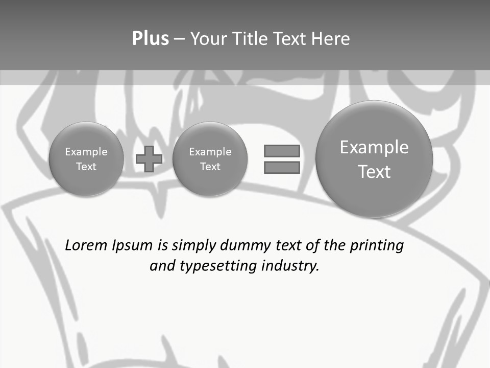 Soldier Vinylready Black And White PowerPoint Template